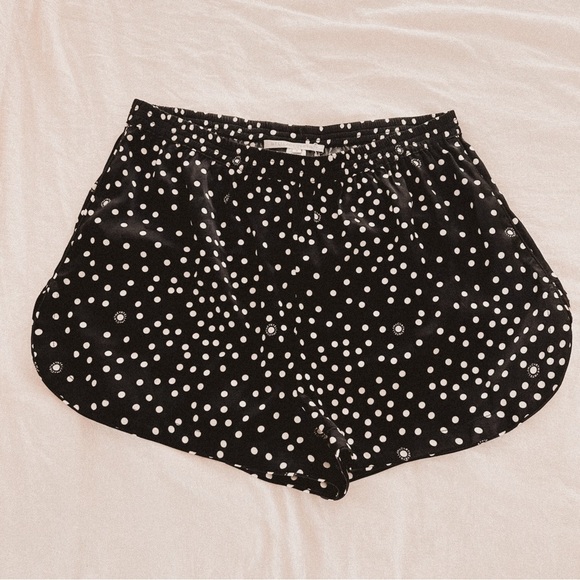 Stella McCartney polka dot celana silk pajama casual pull on shorts small - Picture 2 of 9